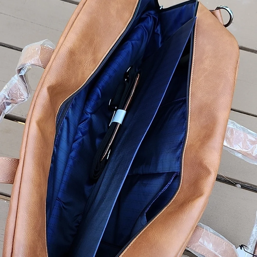 Kenneth Cole Reaction Faux Leather Duffle Bag!